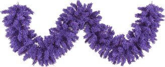9' Flocked Purple Fir Artificial Christmas Garland