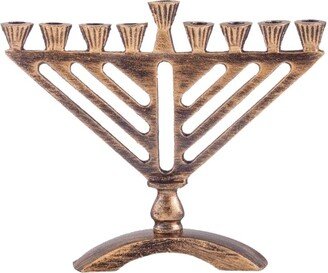 Nua Mini Menorah Chabad Gold Texture 5.5