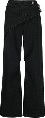 CANNARI CONCEPT Bandana mid-rise wide-leg jeans