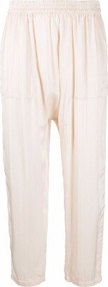 Cropped Straight-Leg Trousers-AE