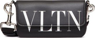 VLTN-print leather phone case