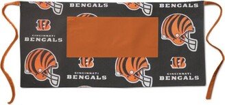 Cincinnati Bengals Prints Cotton Apron - Kitchen Cooking Bbq Full & Half Customizable Homemade Large Pocket