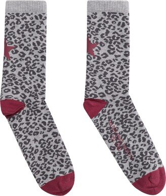 Logo Cotton Blend Socks-AC