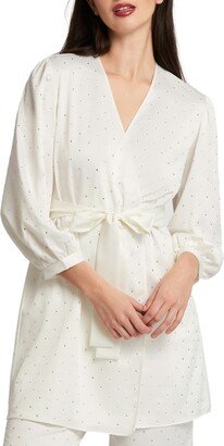 Marilyn Crystal Charmeuse Robe