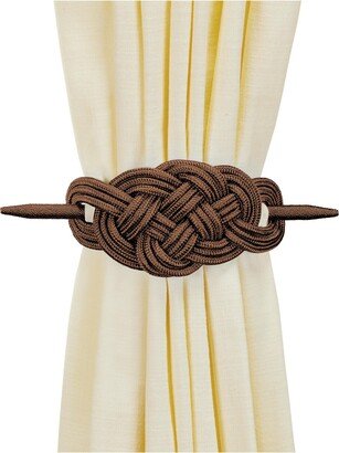 Collections Etc Knot-Style Curtain Tie Backs - Set of 2