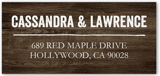 Address Labels: Rustic Enchantment Address Label, Brown, Matte