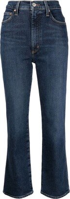 High-Rise Flared Jeans-AN