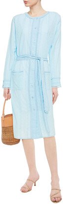 Patty belted broderie anglaise cotton dress