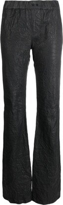 Pauline crinkled leather trousers