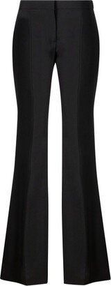 Mid-Rise Flared Tailored Trousers