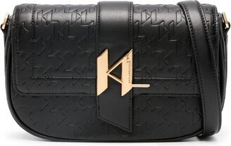 K/Saddle faux-leather crossbody bag