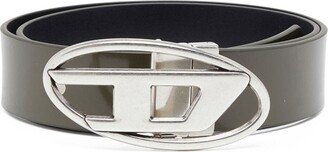 B-1dr logo-buckle leather belt-AA