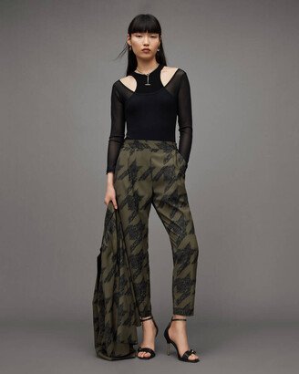 Aleida Houndstooth Toni Tapered Pants