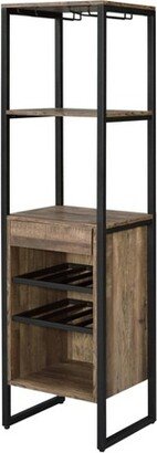 Narik Wine Rack Weathered Oak