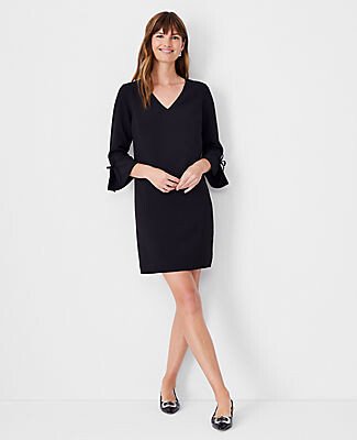 Petite Tie Sleeve Shift Dress