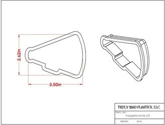 Fast Shipping Megaphone 04 Cookie Cutter