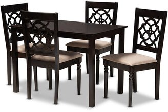 Design Studios Renaud Modern And Contemporary 5Pc Wood Dining Set-AA