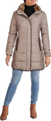 Faux Fur Trim Down Puffer Jacket