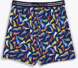 Mens Large Pennant Print Boxer