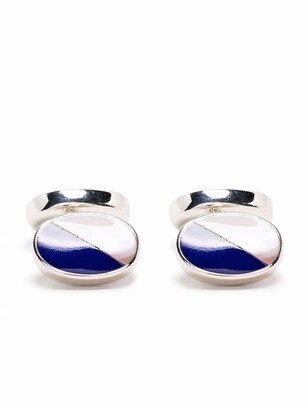 Oval Bicolour Cufflinks