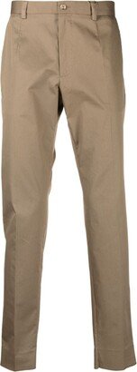 Straight-Leg Cotton Chino Trousers-AA