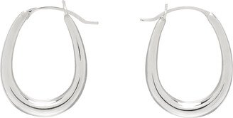 Silver Tiny Egg Hoop Earrings