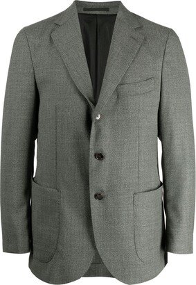 Man On The Boon. Single-Breasted Wool Blazer-AA