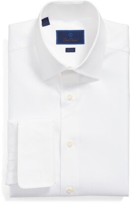 Trim Fit Micro Bird's Eye French Cuff Dress Shirt