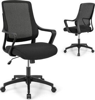 Tangkula Ergonomic Office Chair Height-adjustable Home Office Chair Breathable Mesh Computer w/ Wheels Swivel Task Desk Chair