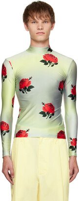 Green Roses Long Sleeve T-Shirt