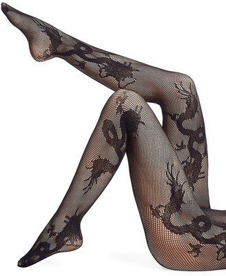 Dragon Toss Net Tights