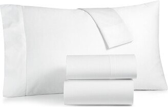 Damask Solid Extra Deep Pocket 550 Thread Count 100% Cotton 4-Pc. Sheet Set, California King, Created for Macy's