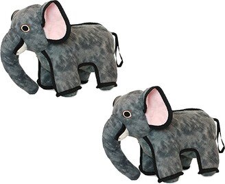 Tuffy Zoo Elephant, 2-Pack Dog Toys