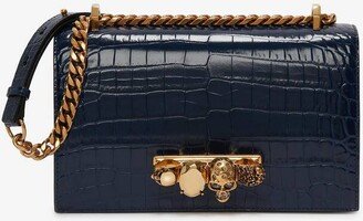 Women's Jewelled Satchel In Navy