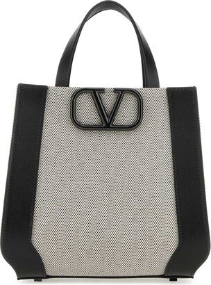 VLogo Plaque Top Handle Bag