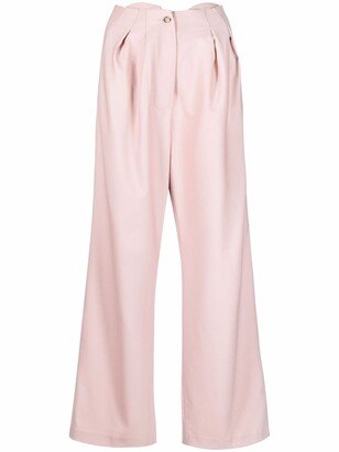 The Mannei High-Rise Flared Trousers