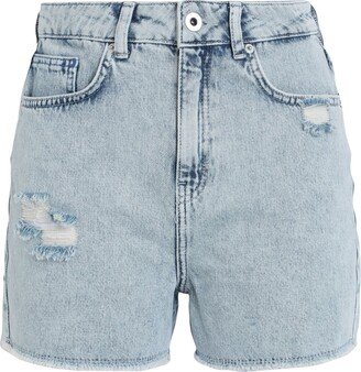 KARL LAGERFELD JEANS Hr Straight Denim Short Denim Shorts Blue