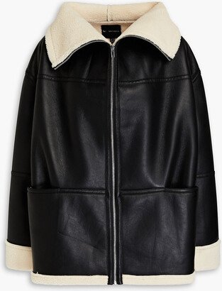 V By Muubaa Oversized faux shearling jacket