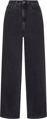 Cropped Wide Leg Jeans-AA