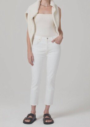Charlotte High Rise Cropped Jean In Chantilly