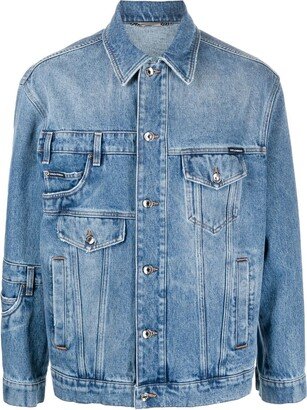 Patchwork Denim Jacket-AG