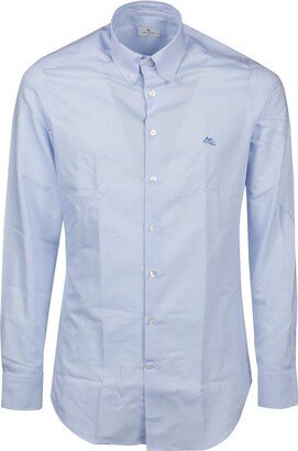 Logo Embroidered Collared Shirt