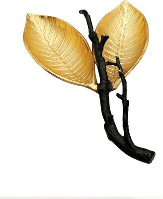 Leaf Shaped Dish with Branch
