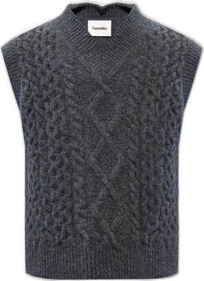 Doan Cable-Knit Vest-AA