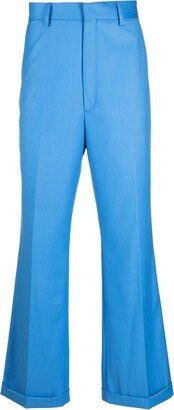 Flared-Leg Tailored Trousers