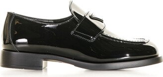 Logo Patent Loafers