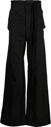 Achille wide-leg cotton trousers