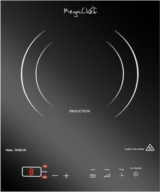 MegaChef Portable 1400W Single Induction Countertop Cooktop with Digital Control Panel