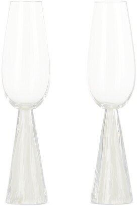 Transparent & Off-White Tempo Flutes Set