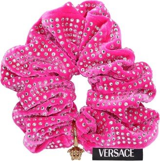 Velvet & strass scrunchie